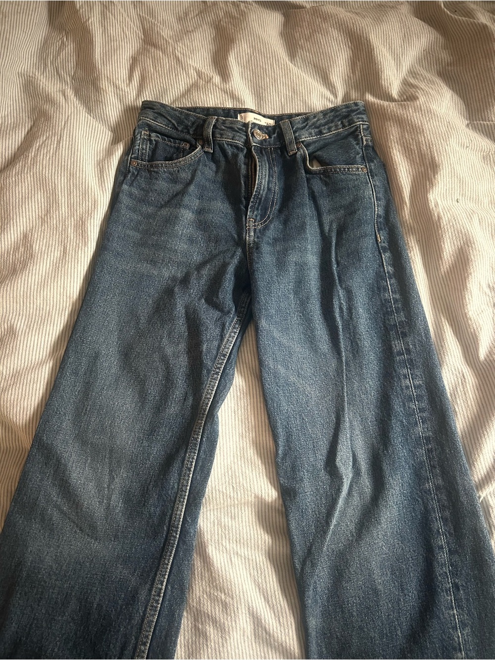 Mango Straight-Leg Women’s Denim Jeans in Blue